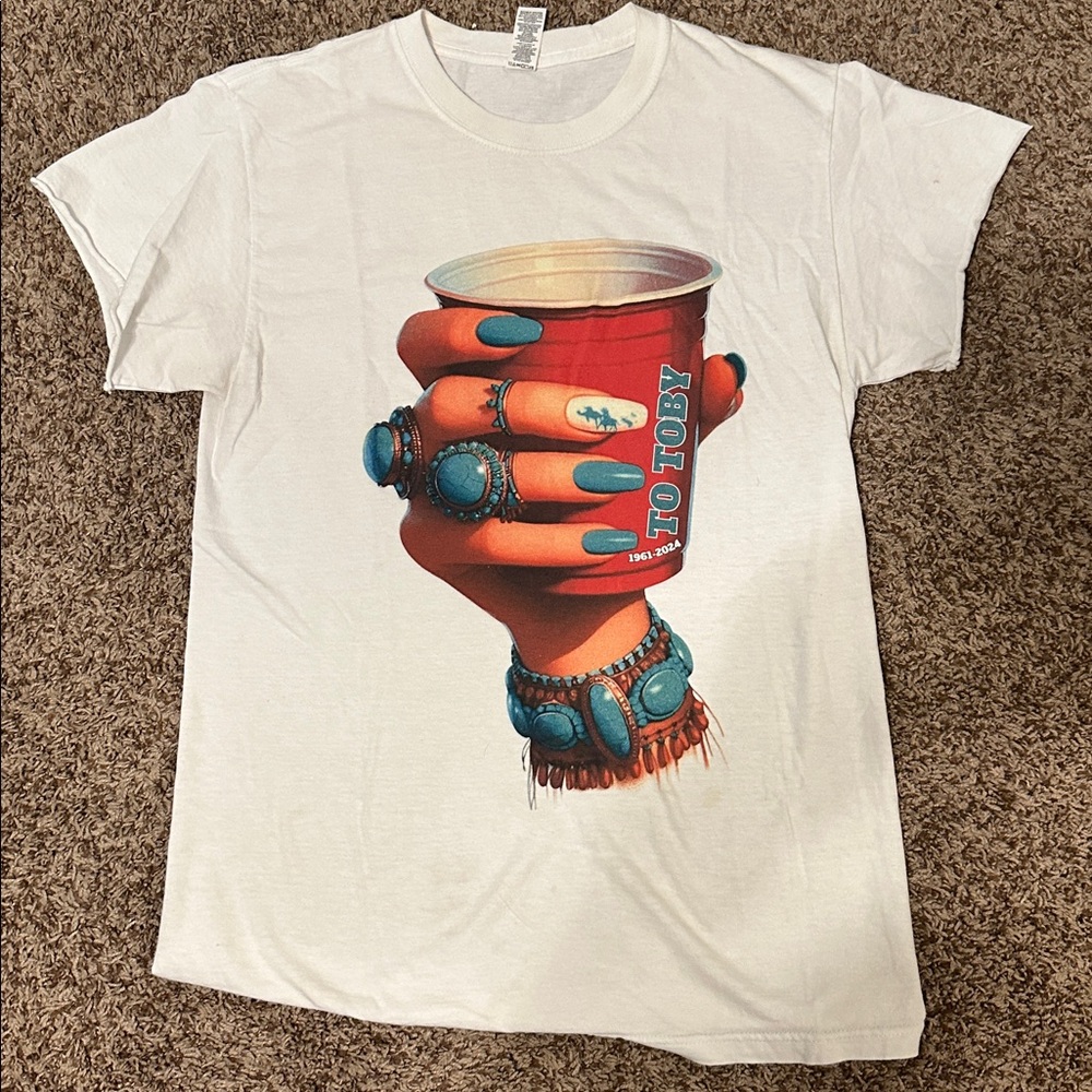 Toby Keith Graphic T-Shirt with Turquoise Accents